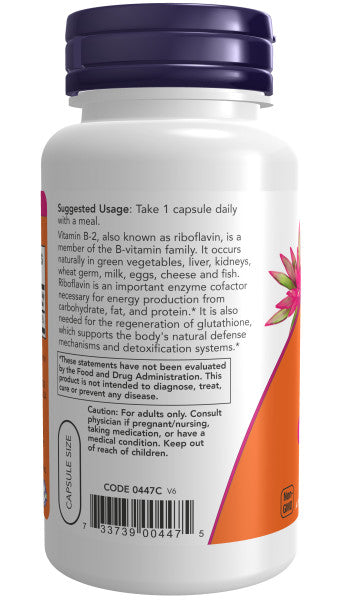 Vitamin B-2 100mg, Vitamins & Supplements - Country Life Natural Foods