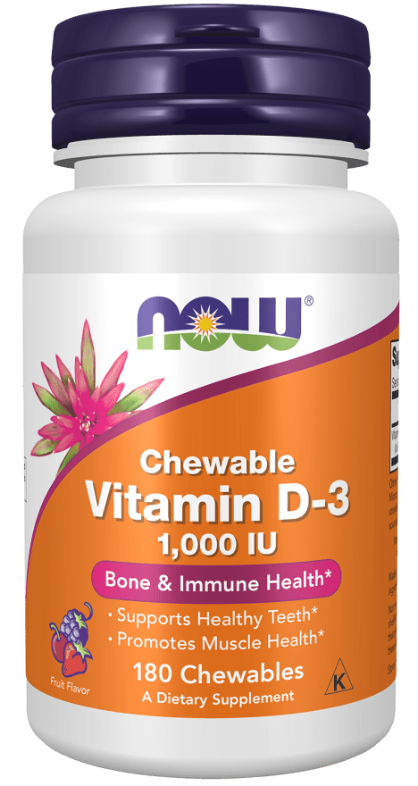 Vitamin D - 3 1,000 IU, Chewable - Country Life Natural Foods