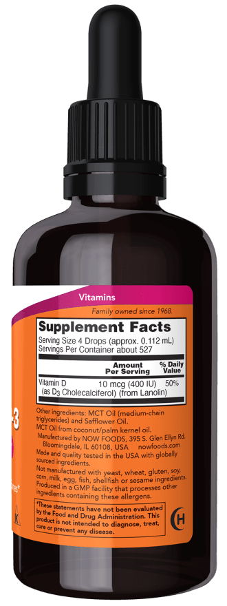 Vitamin D-3 Liquid, Vitamins & Supplements - Country Life Natural Foods