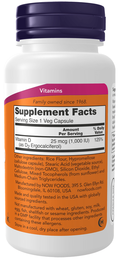Vitamin D 1000IU, Vitamins & Supplements - Country Life Natural Foods