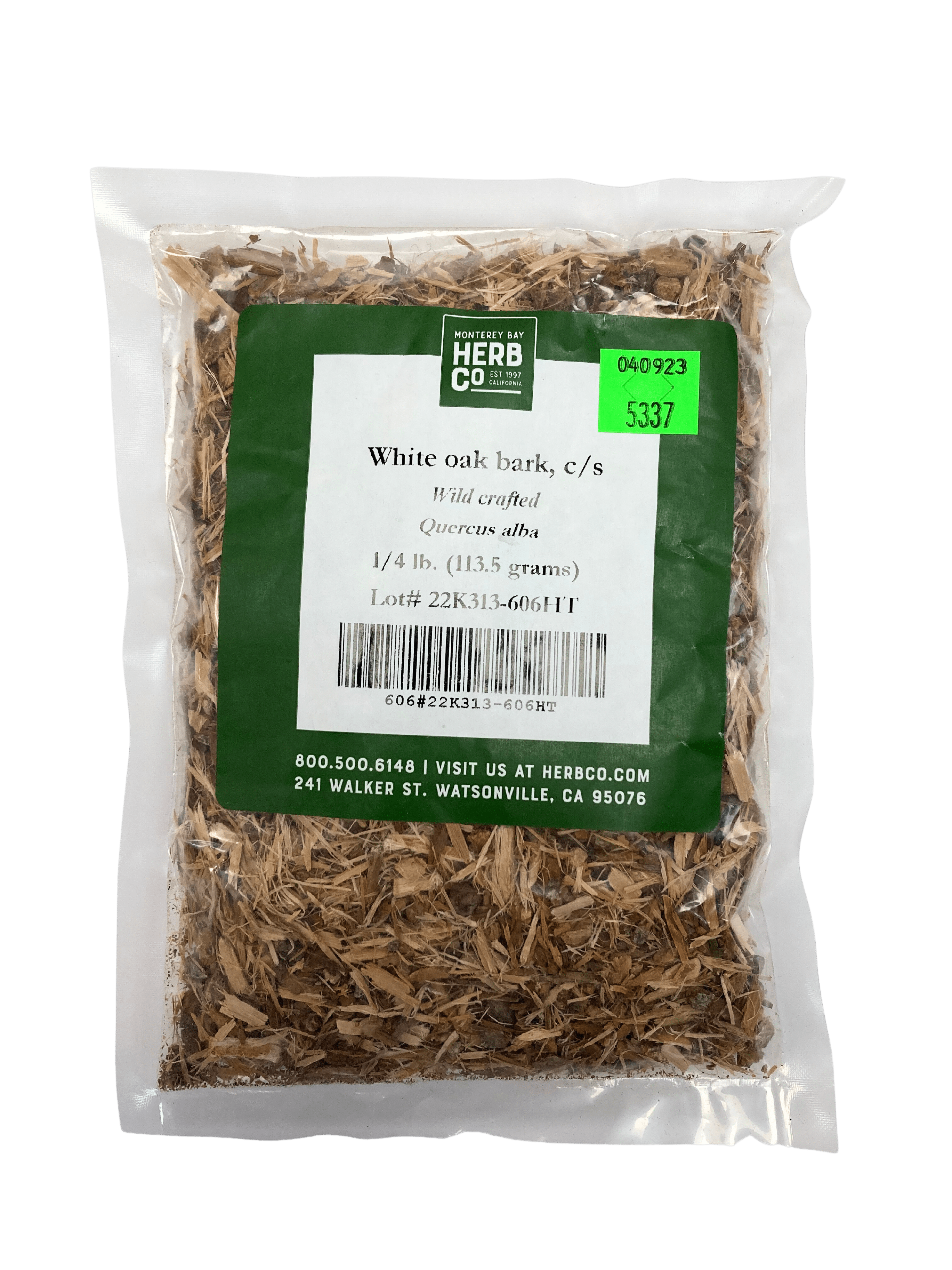 White Oak Bark, Cut, Sifted, Herbs - Country Life Natural Foods