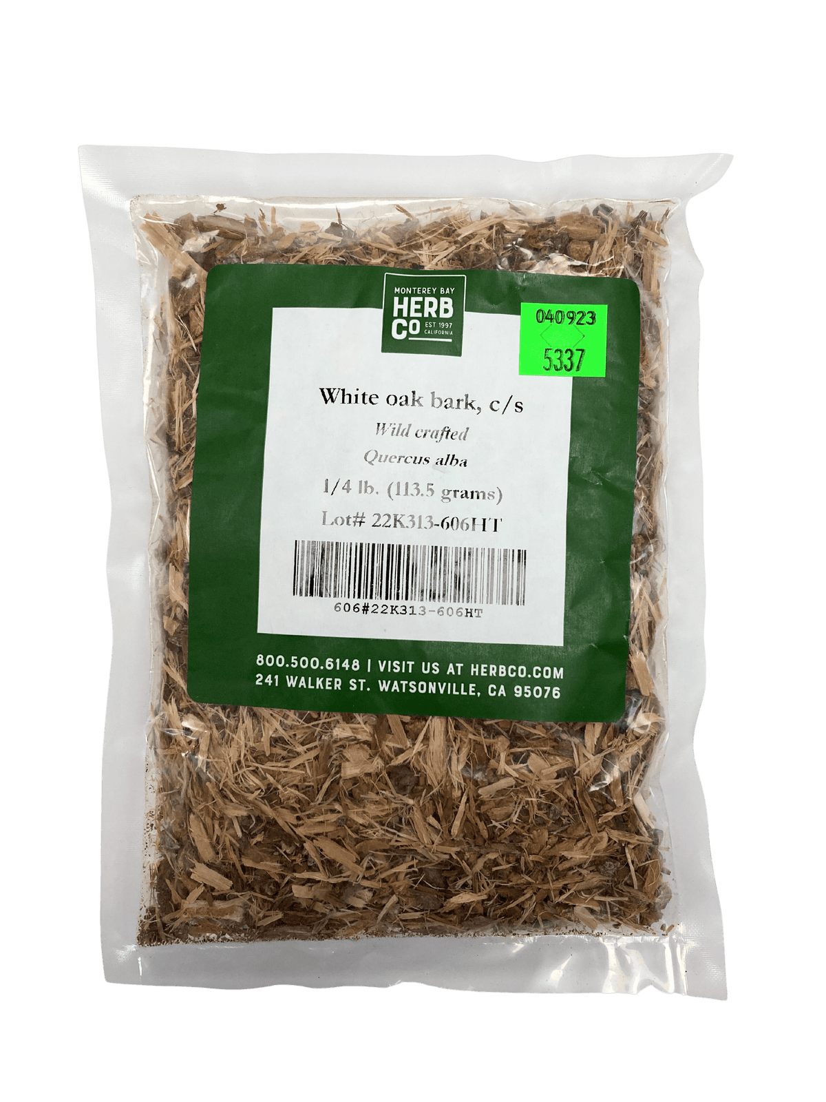 White Oak Bark, Cut, Sifted, Herbs - Country Life Natural Foods