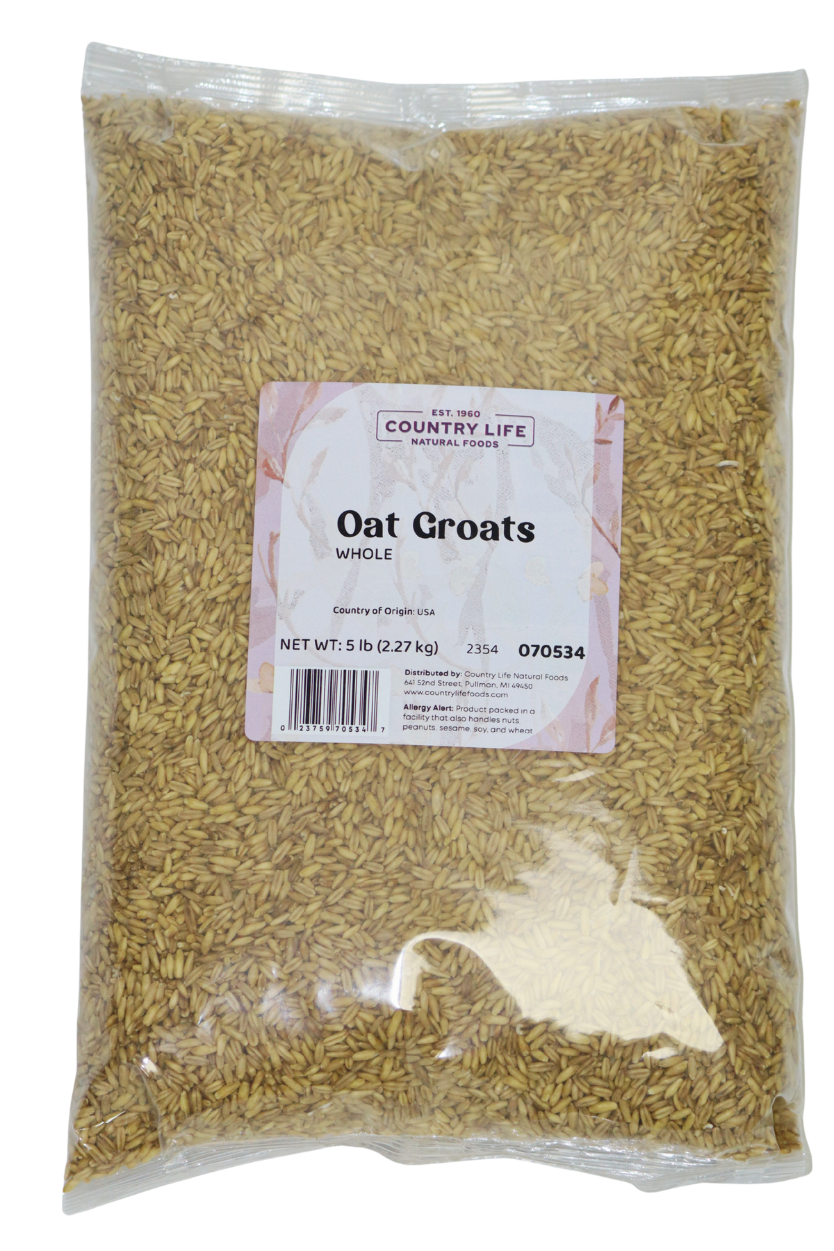 Oat Groats, Whole, Oats - Country Life Natural Foods