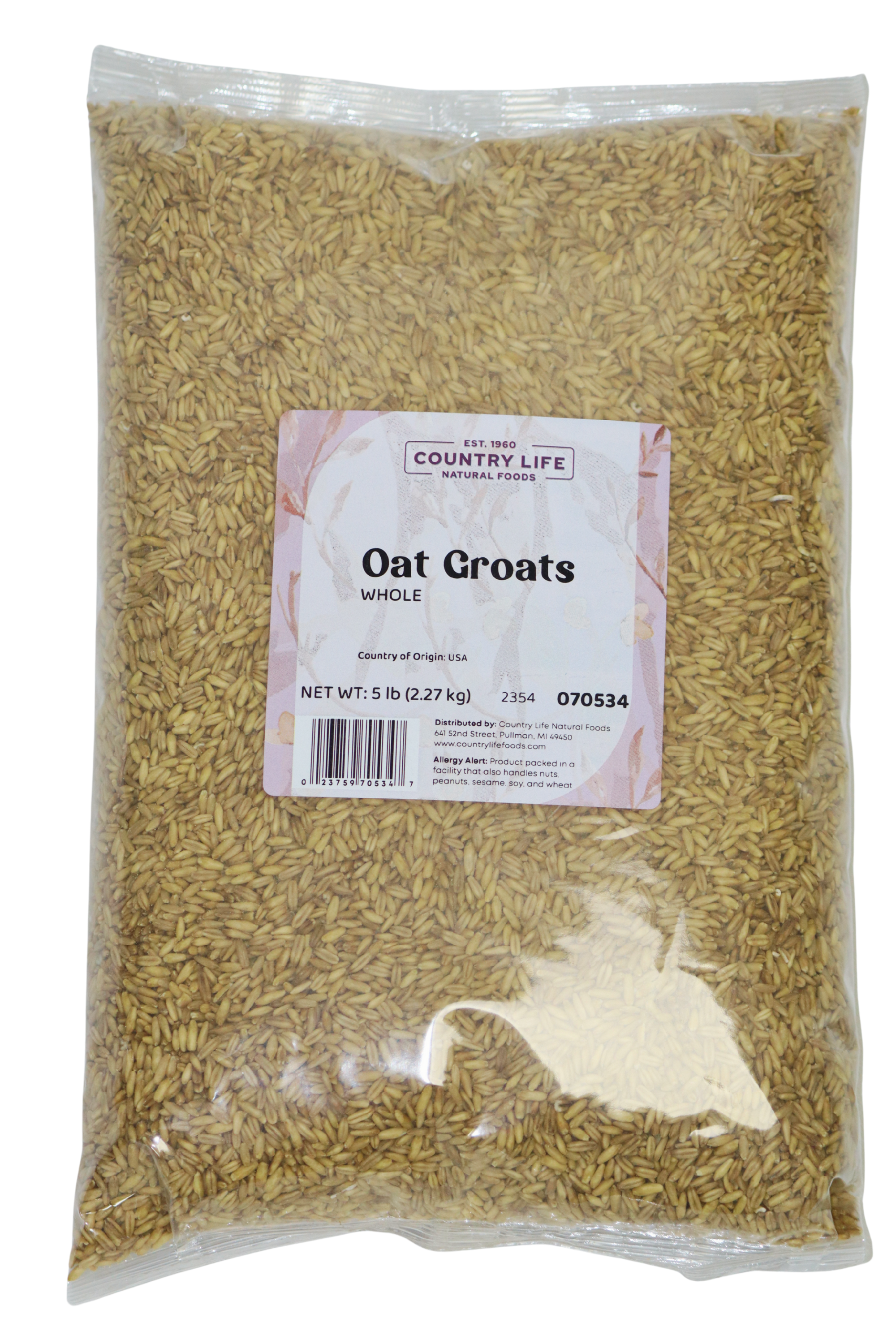 Oat Groats, Whole, Oats - Country Life Natural Foods