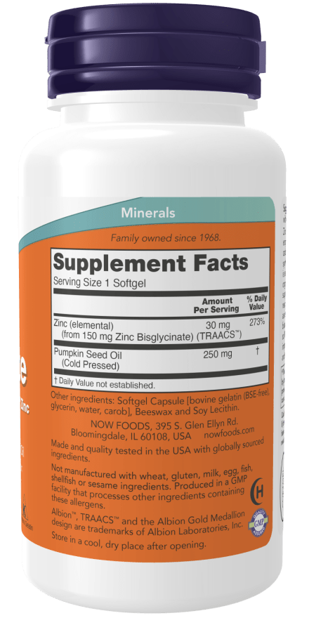 Zinc Glycinate, Vitamins & Supplements - Country Life Natural Foods