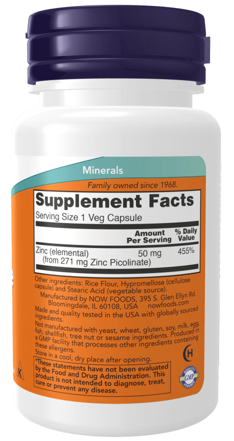 Zinc Picolinate 50mg, Vitamins & Supplements - Country Life Natural Foods