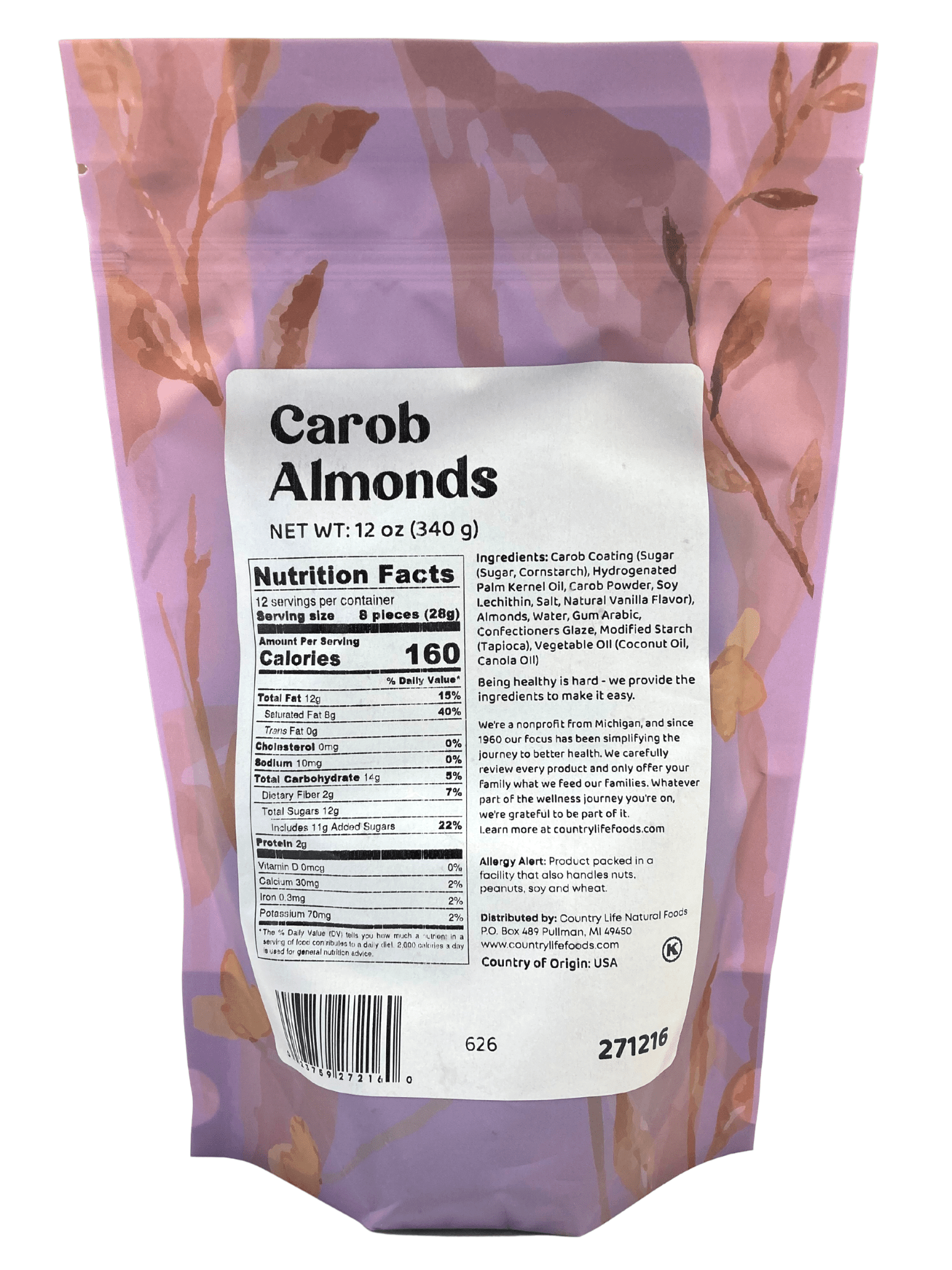 
                  
                    Carob Coated Almonds - Country Life Natural Foods
                  
                