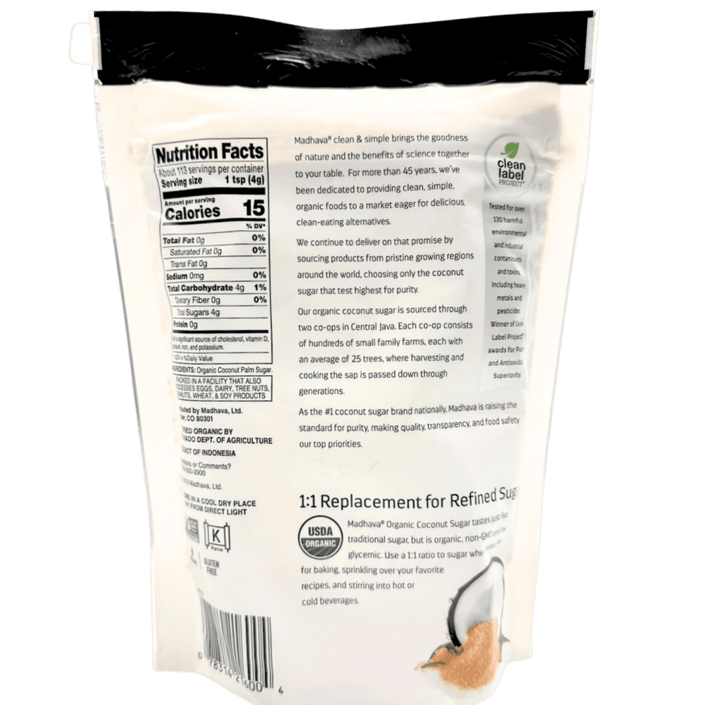 
                  
                    Coconut Sugar, Organic, Madhava - Country Life Natural Foods
                  
                