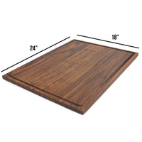 Extra Large Walnut Cutting Board 24" x 18", With Juice Groove, Father's Day Gift, Wedding Gift, Anniversary Gift, 100% Made in the USA - Country Life Natural Foods