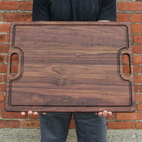 Extra Large Walnut Cutting Board, 24"x18" Charcuterie Serving Tray, Customizable Wedding Board, 100% Made in the USA - Country Life Natural Foods