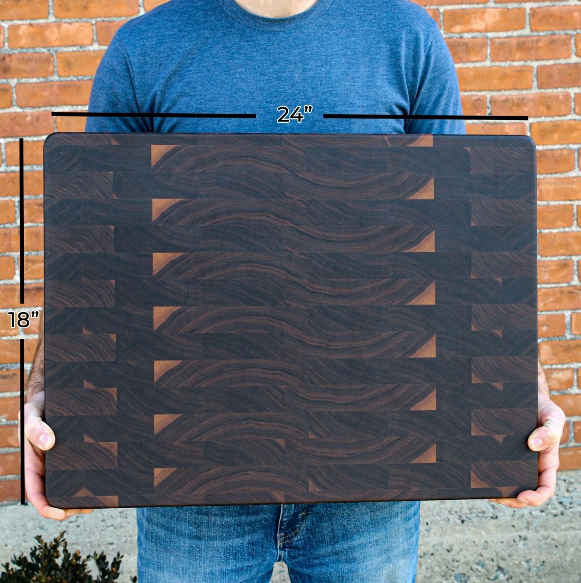 XXL Maple Butcher Block Cutting Board, 24"x18" Maple End Grain Cutting Board, Up to 2” Thick, Wedding Gift, Anniversary Gift, USA Made, - Country Life Natural Foods