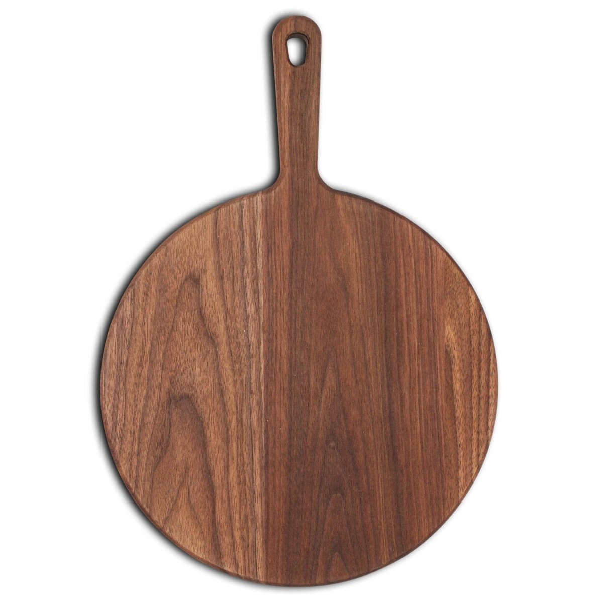XL Walnut Paddle Cutting Board With Handle, Round Charcuterie Board, Wedding Gift, Charcuterie Board With Handle, 100% Handmade in the USA, - Country Life Natural Foods