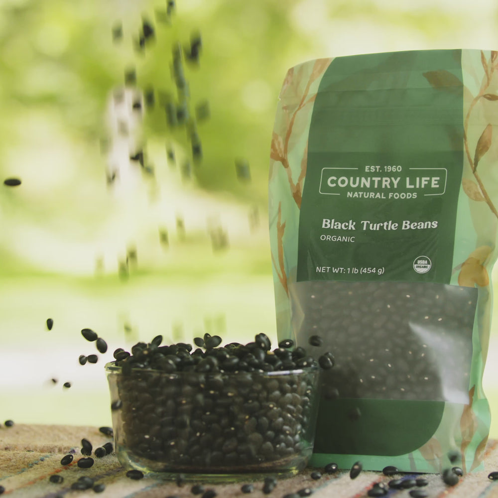 
                  
                    Load and play video in Gallery viewer, Black Turtle Beans, Organic
                  
                