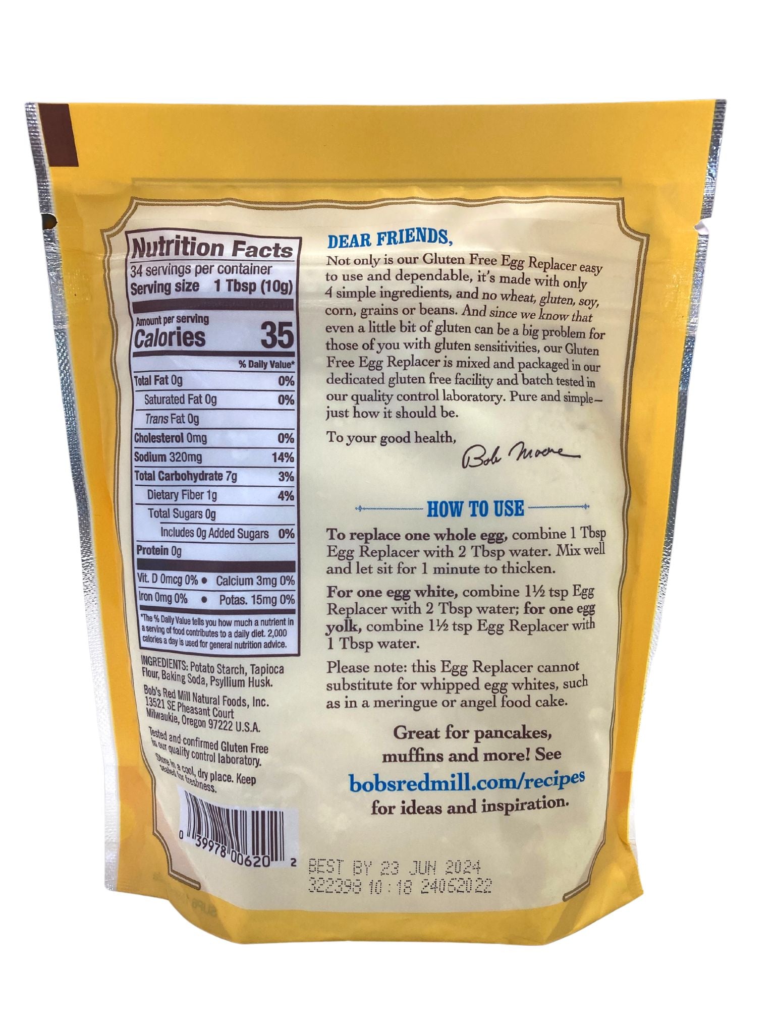 Egg Replacer, Bob's Red Mill, Egg Replacers & Binders - Country Life Natural Foods