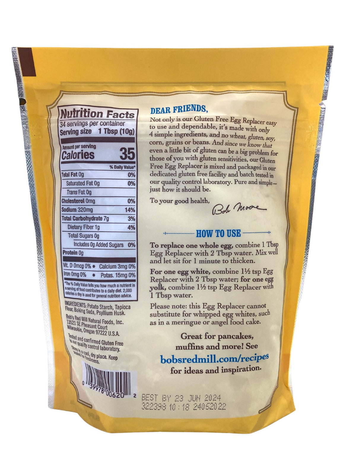 Egg Replacer, Bob's Red Mill, Egg Replacers & Binders - Country Life Natural Foods