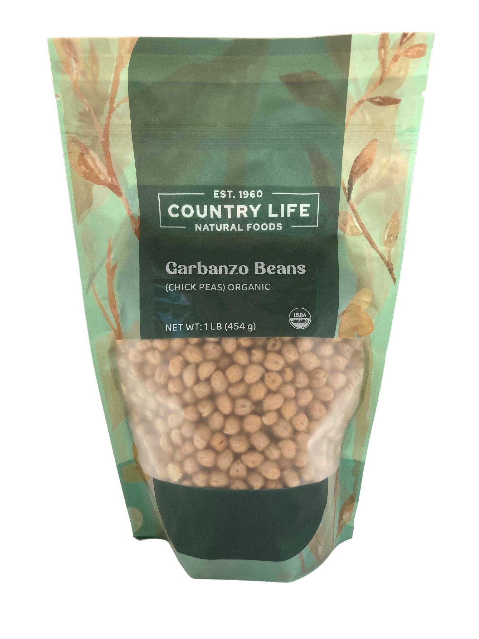 Garbanzo Beans (Chickpeas), Organic - Country Life Natural Foods