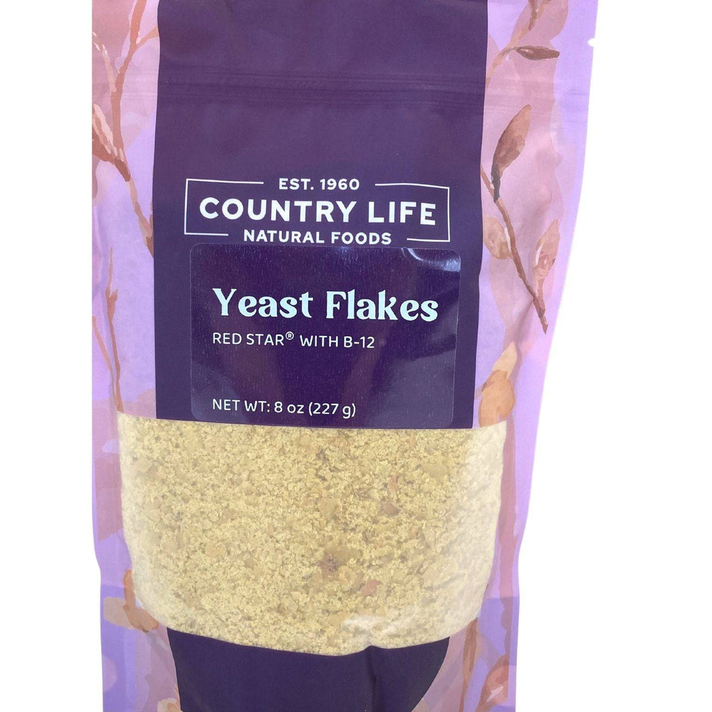Yeast Flakes, Nutritional w/B-12 (Red Star) - Country Life Natural Foods
