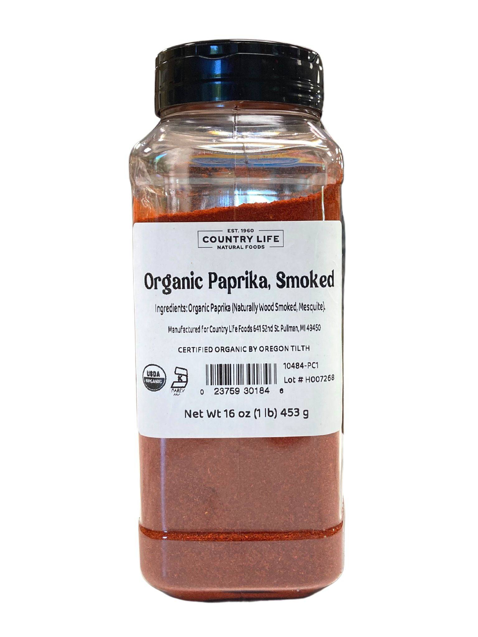 Paprika, Smoked, Organic, Herbs Spices & Seasonings - Country Life Natural Foods