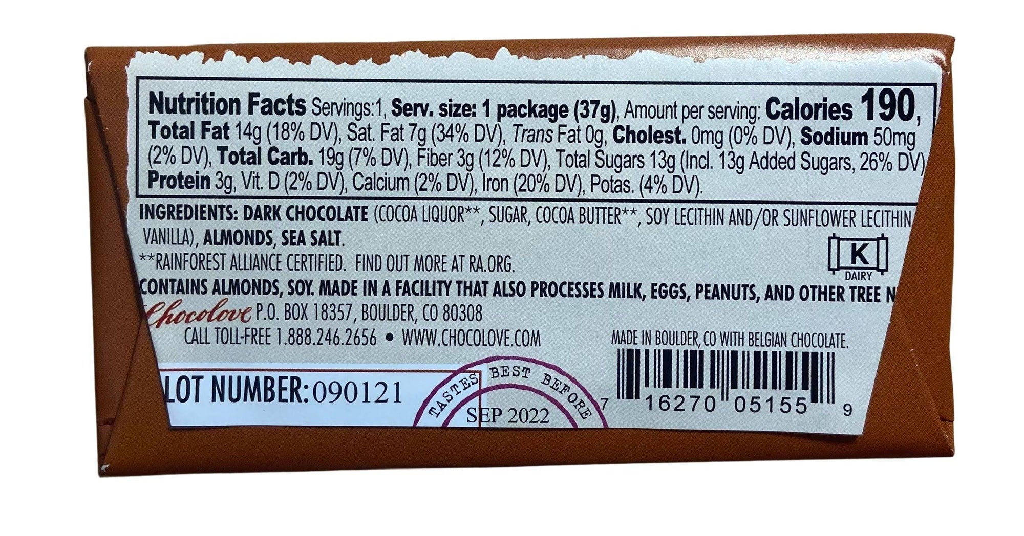 Chocolate Bars, Dark, Chocolove, Chocolate - Country Life Natural Foods