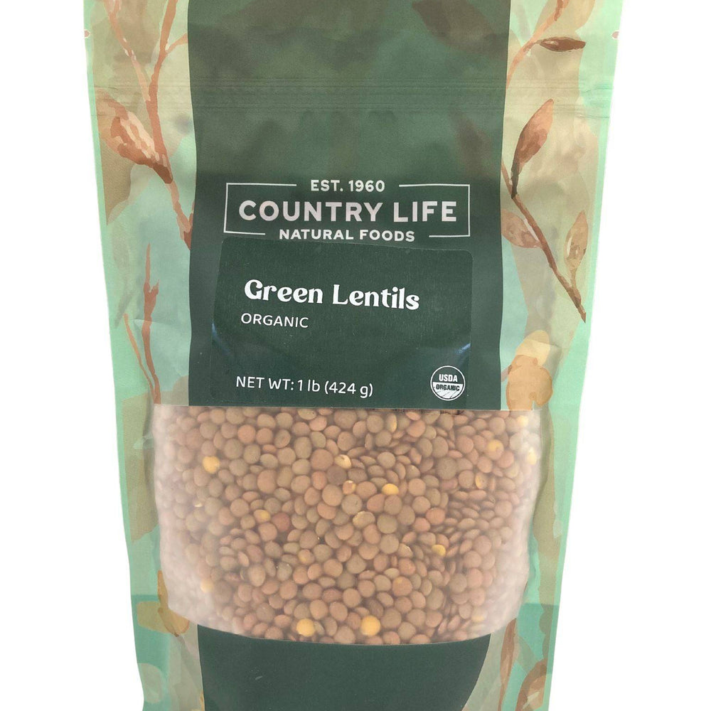 Organic Lentils, Green - Country Life Natural Foods
