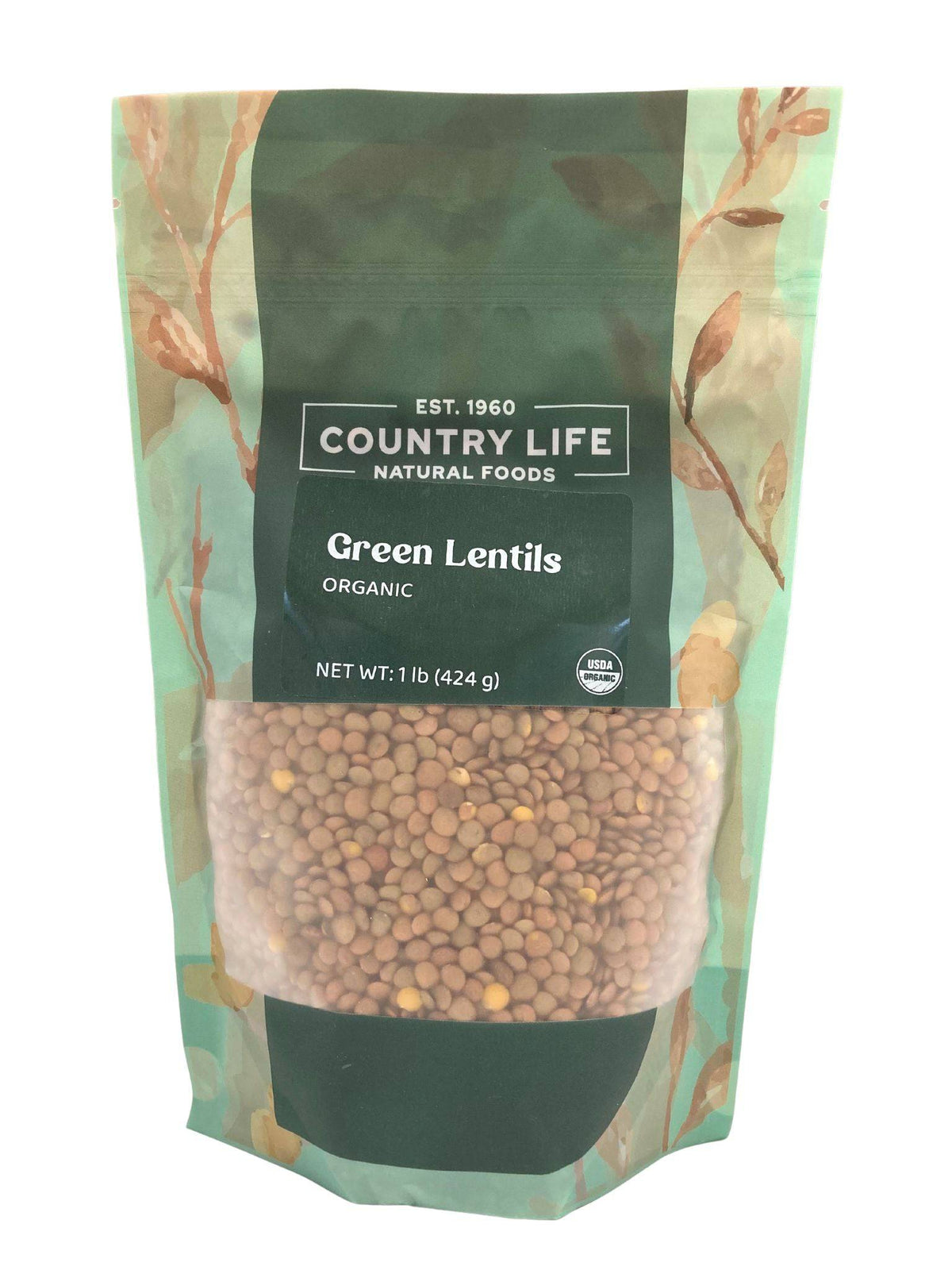 Green Lentils, Organic, Lentils - Country Life Natural Foods