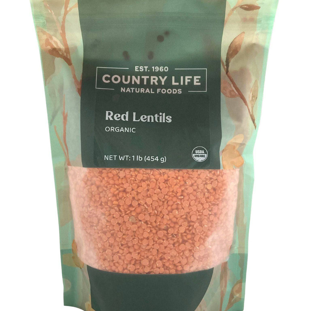 Red Lentils, Split, Organic - Country Life Natural Foods
