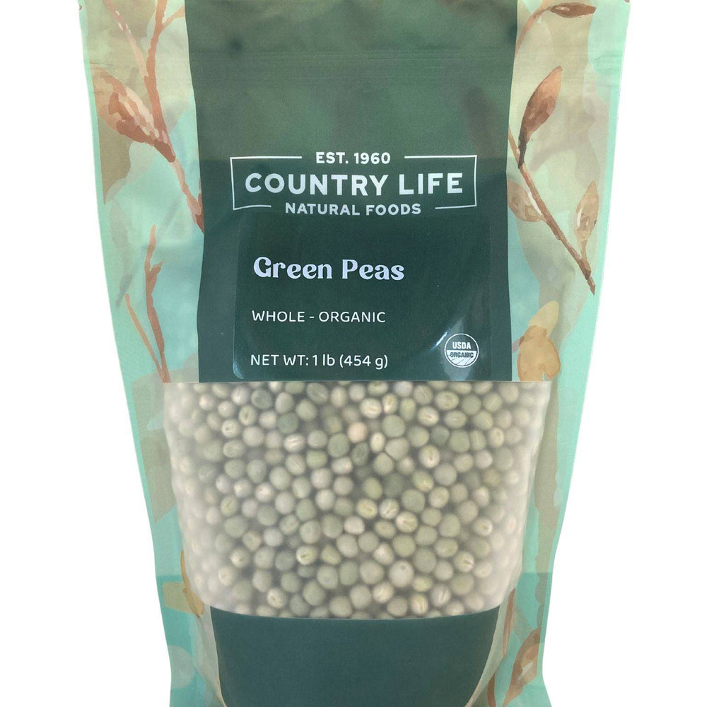 Organic Peas, Green Whole - Country Life Natural Foods