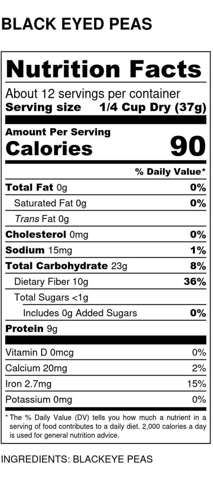
                  
                    Organic Black-Eyed Peas - Country Life Natural Foods
                  
                