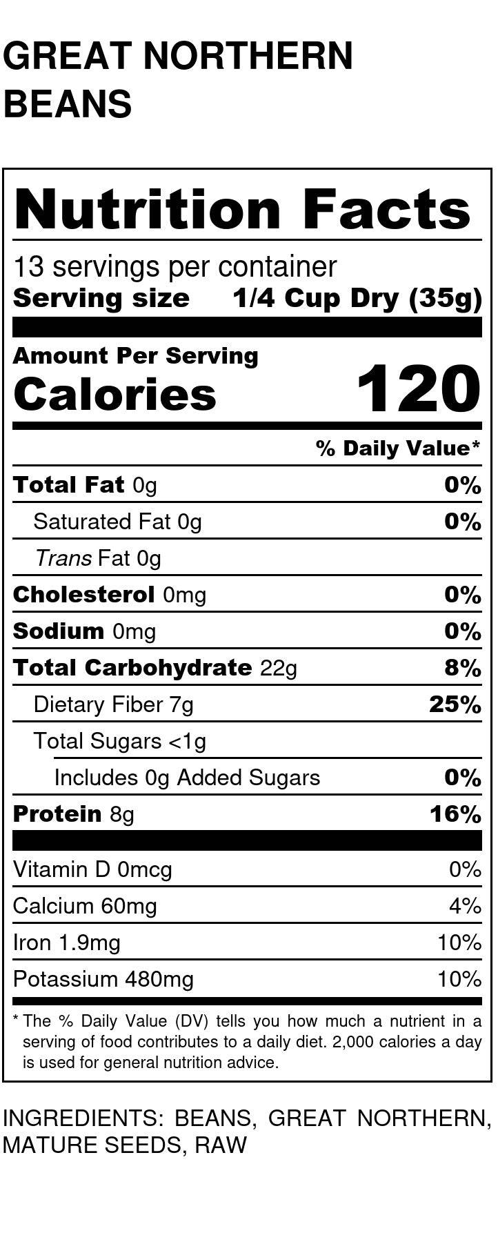 Organic Great Northern Beans - Country Life Natural Foods