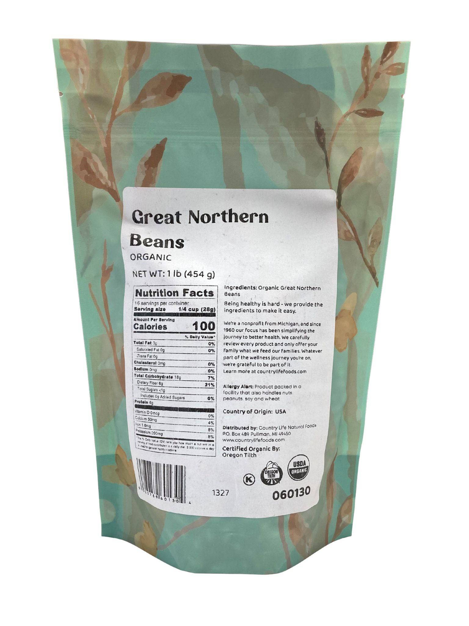 Organic Great Northern Beans - Country Life Natural Foods