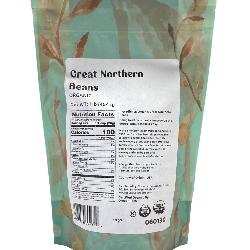 
                  
                    Organic Great Northern Beans - Country Life Natural Foods
                  
                