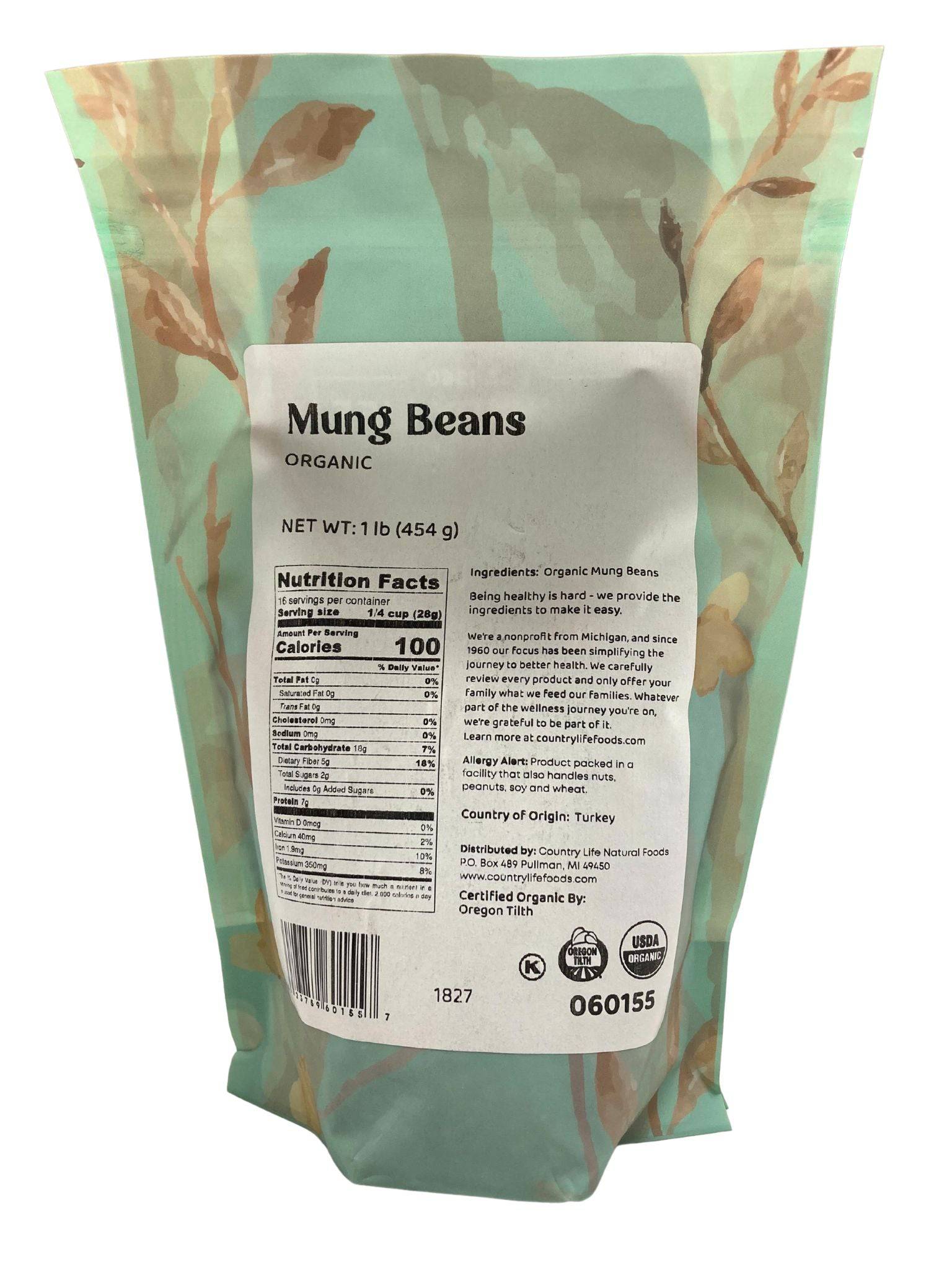 Organic Mung Beans - Country Life Natural Foods