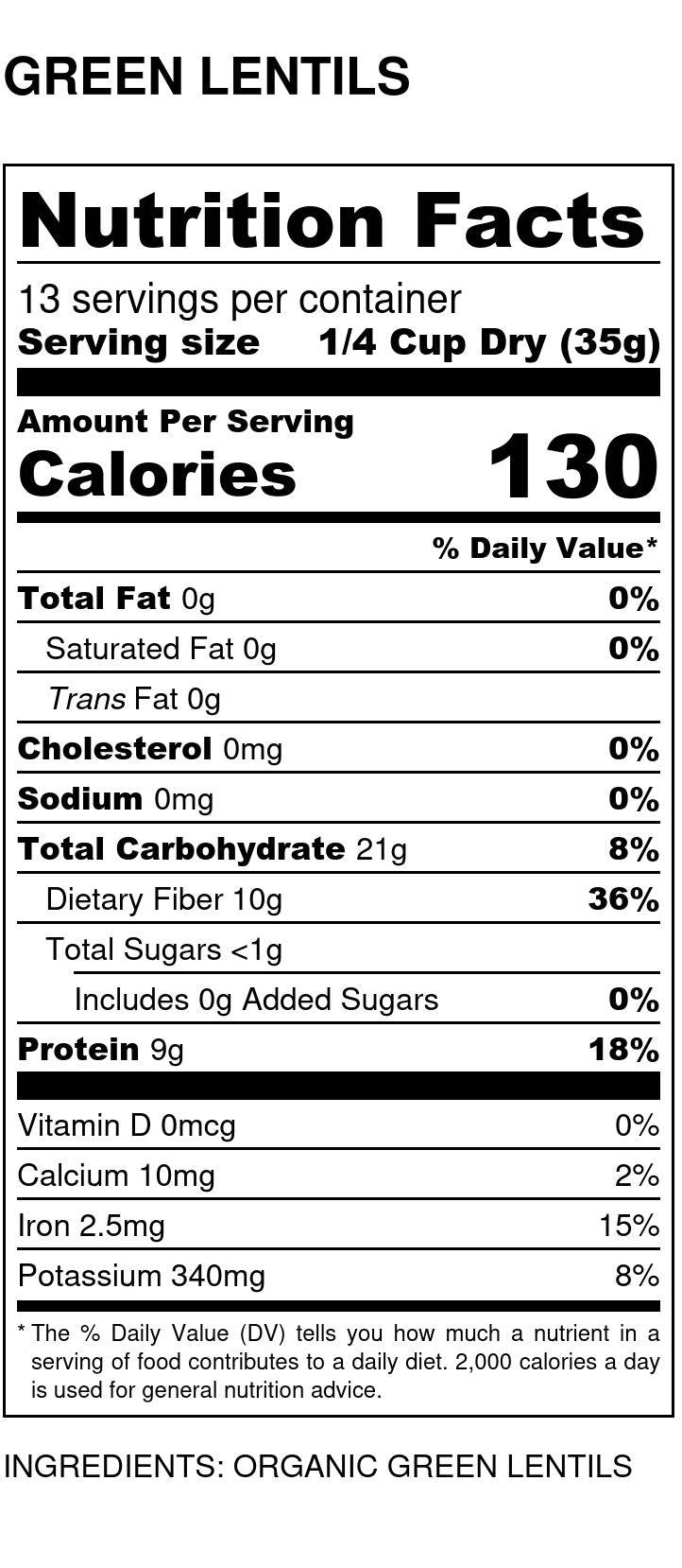 Organic Peas, Green Split - Country Life Natural Foods