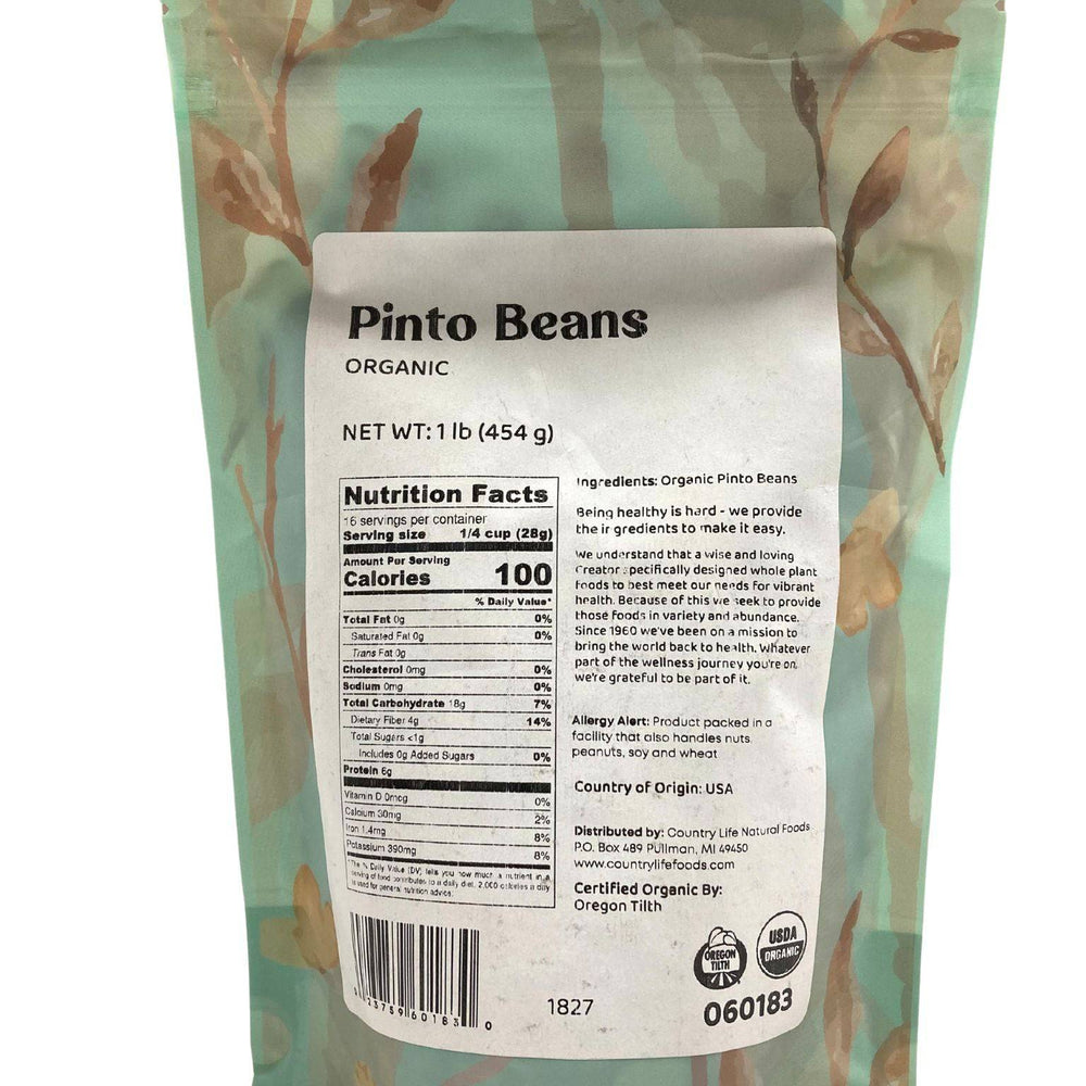 
                  
                    Organic Pinto Beans - Country Life Natural Foods
                  
                
