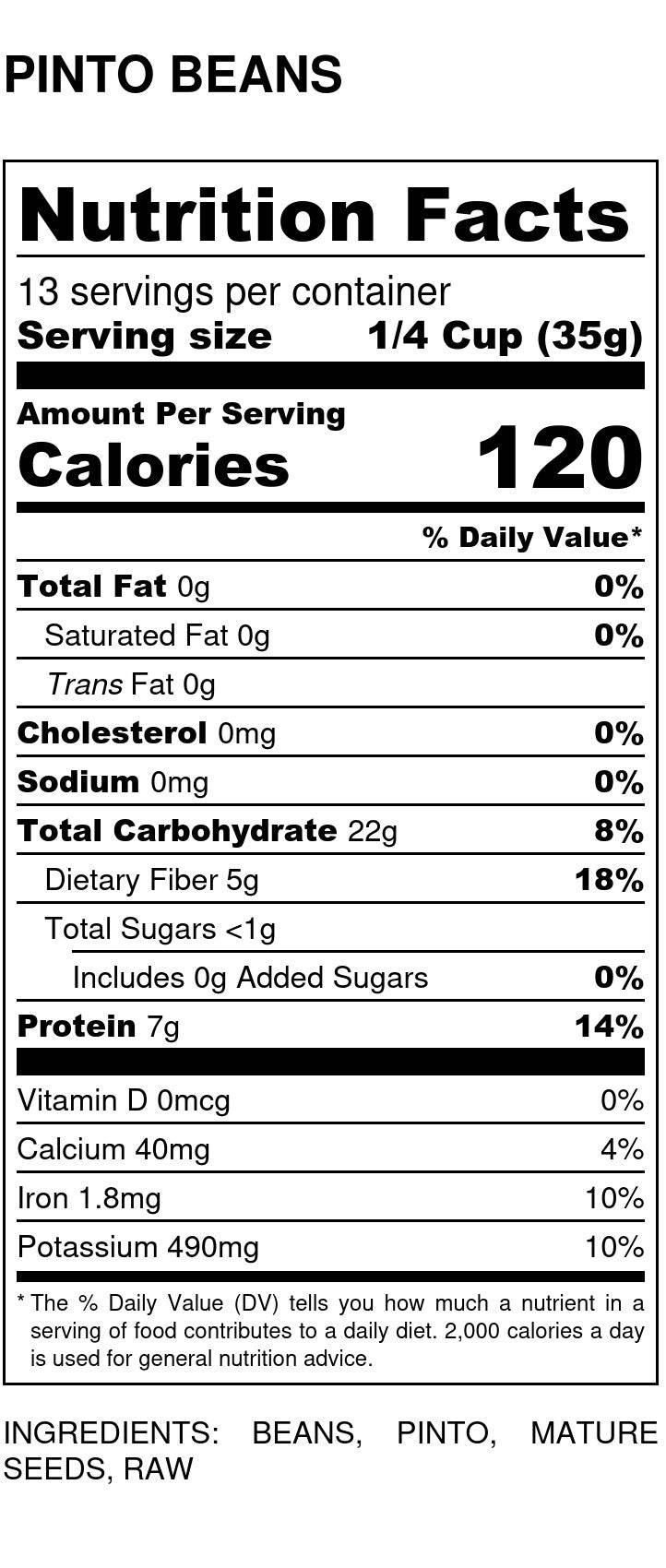 Pinto Beans, Beans - Country Life Natural Foods