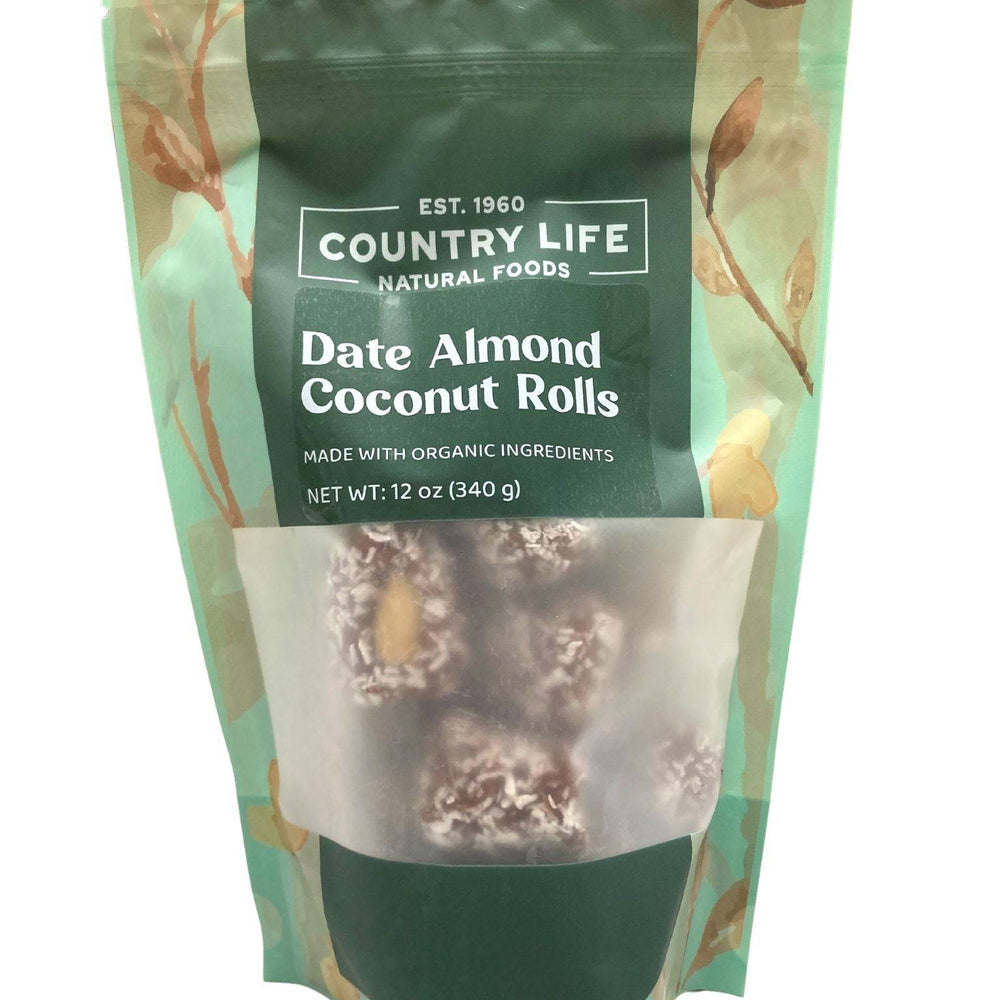 Date Coconut Roll, Almond, Organic - Country Life Natural Foods