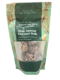 Date Coconut Roll, Almond, Organic - Country Life Natural Foods