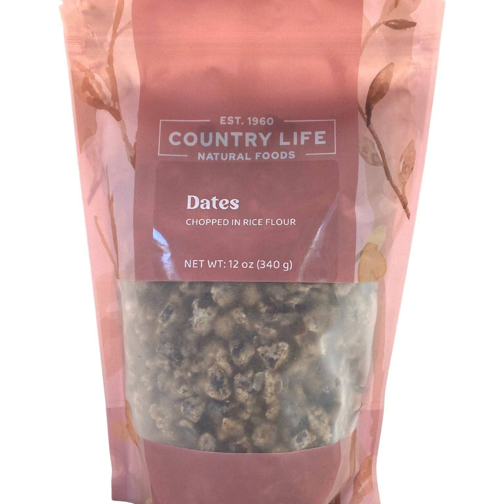Dates, Chopped w/ Rice Flour - Country Life Natural Foods