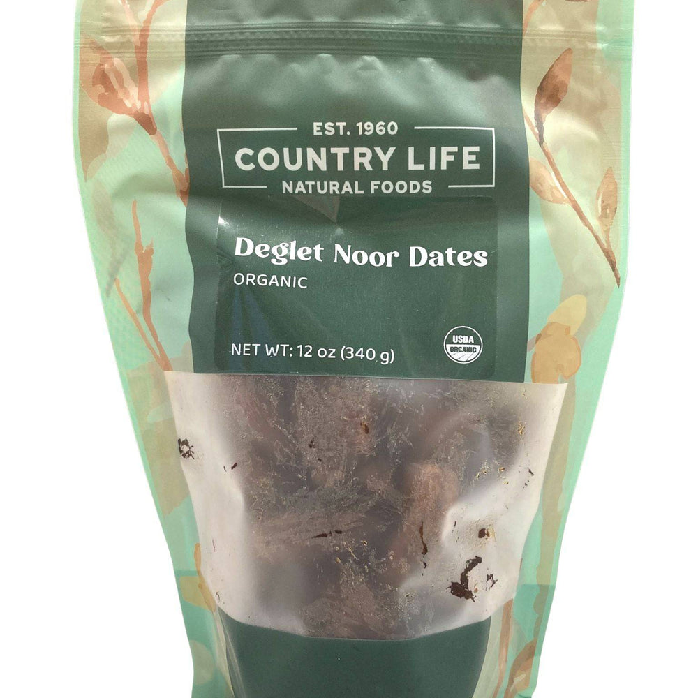 Dates, Deglet Noor, Pitted, Organic - Country Life Natural Foods