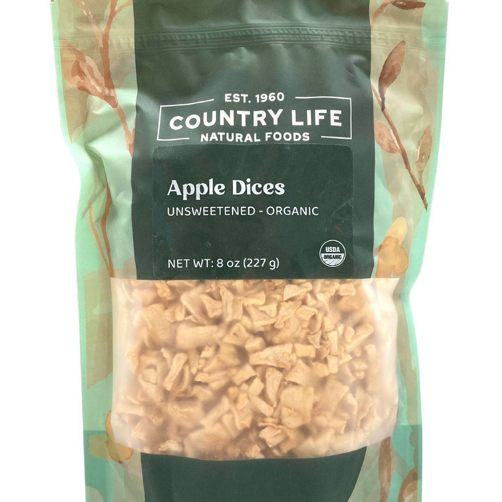 Apple Dices, Natural, Organic - Country Life Natural Foods