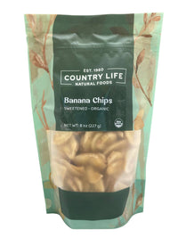 Banana Chips, Sweetened, Organic - Country Life Natural Foods