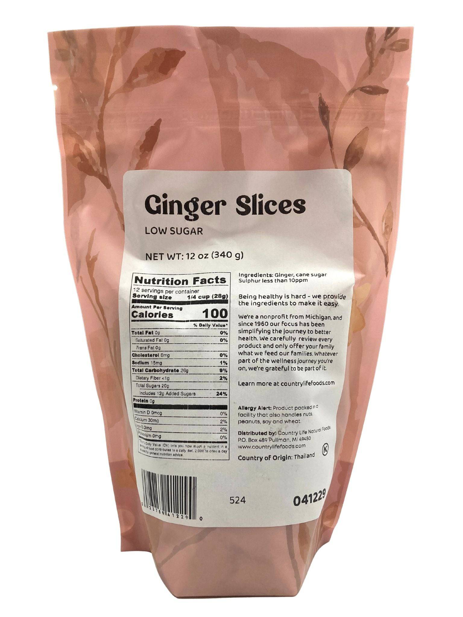 Ginger Slices, Dried Fruit - Country Life Natural Foods