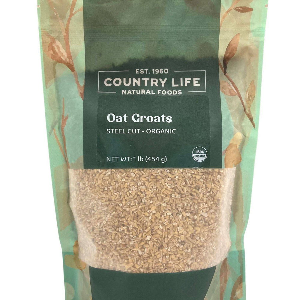 Organic Oat Groats, Steel Cut - Country Life Natural Foods