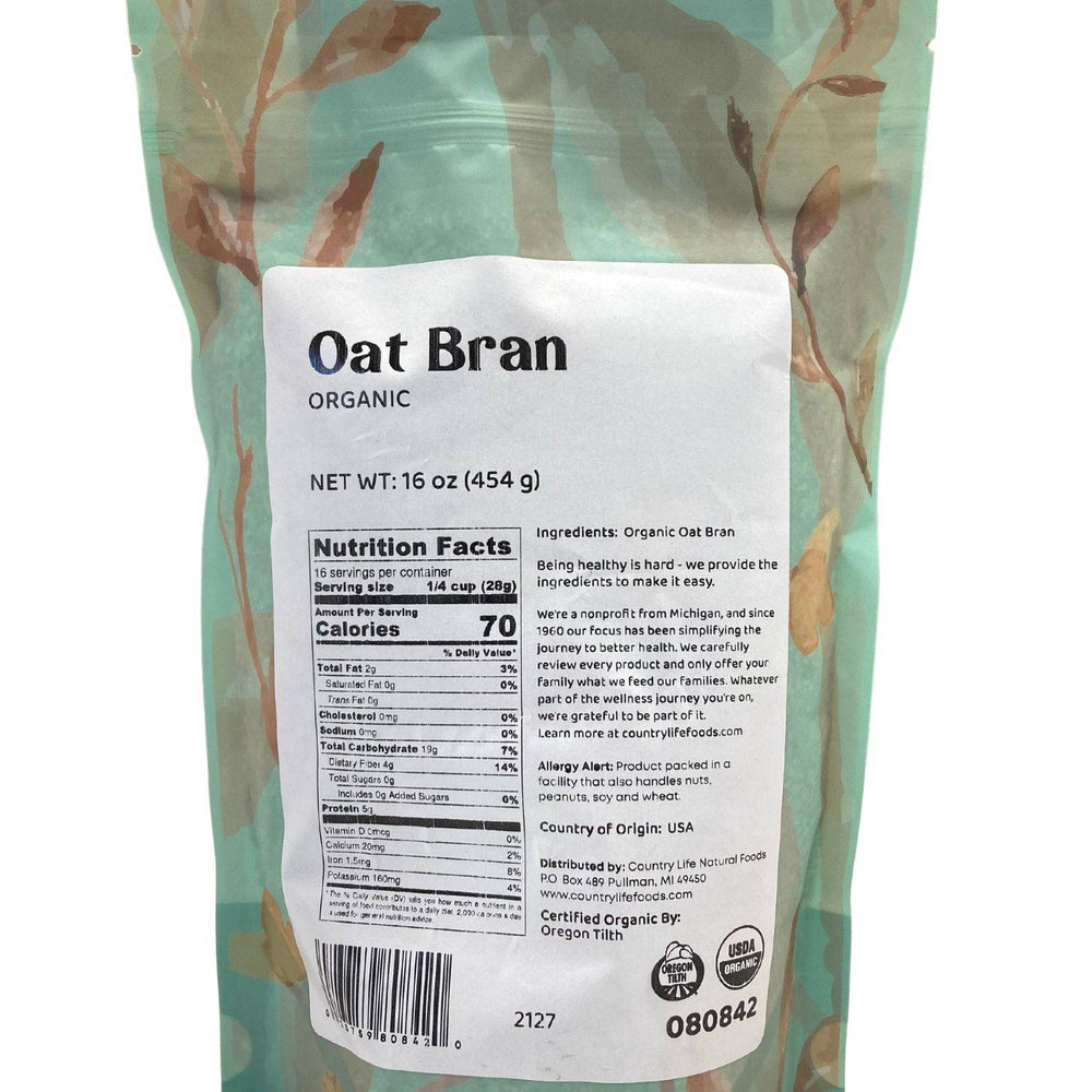 
                  
                    Oat Bran, Organic - Country Life Natural Foods
                  
                