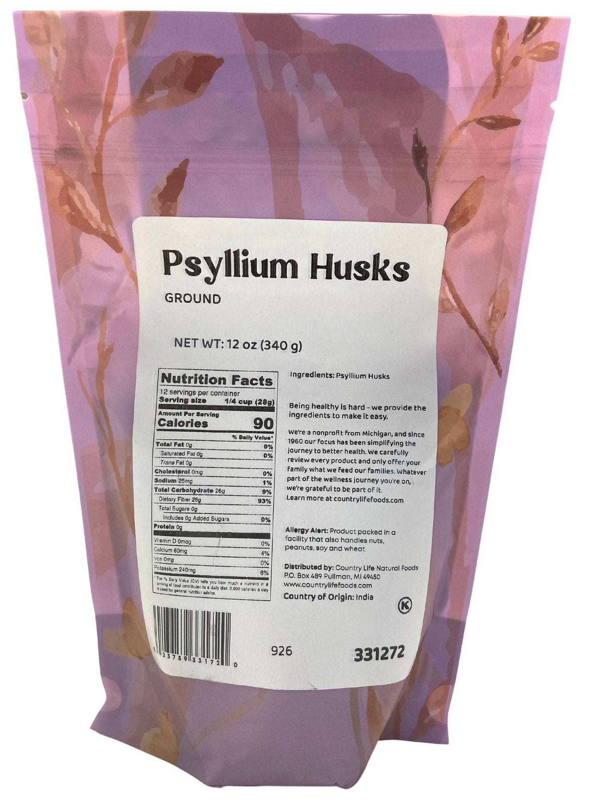 Psyllium Husks, Ground, Egg Replacers & Binders - Country Life Natural Foods
