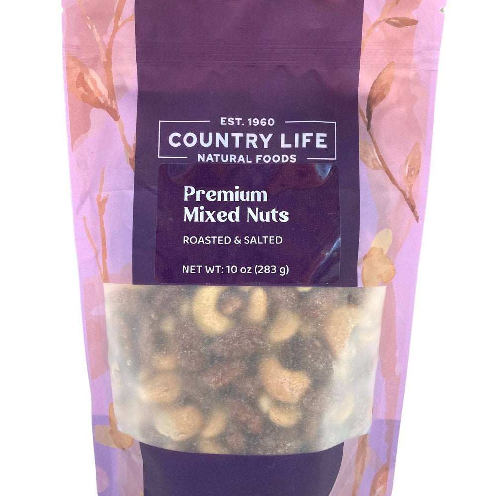 Mixed Nuts, Premium, Roasted, Salted - Country Life Natural Foods