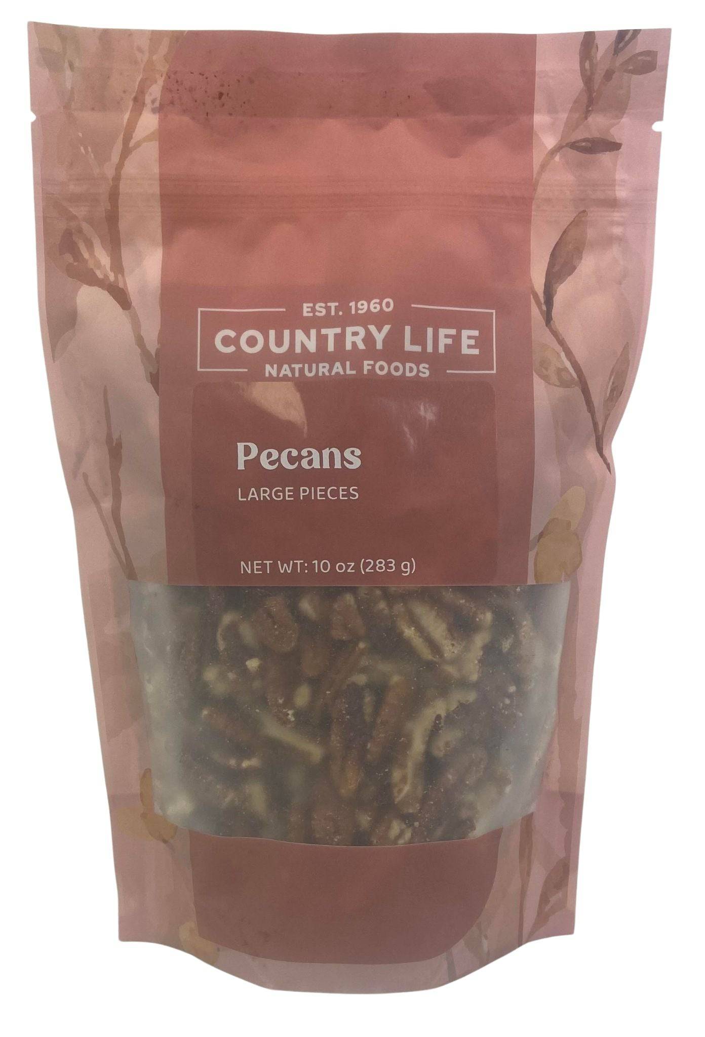 Pecan, Large Pieces, Nuts - Country Life Natural Foods