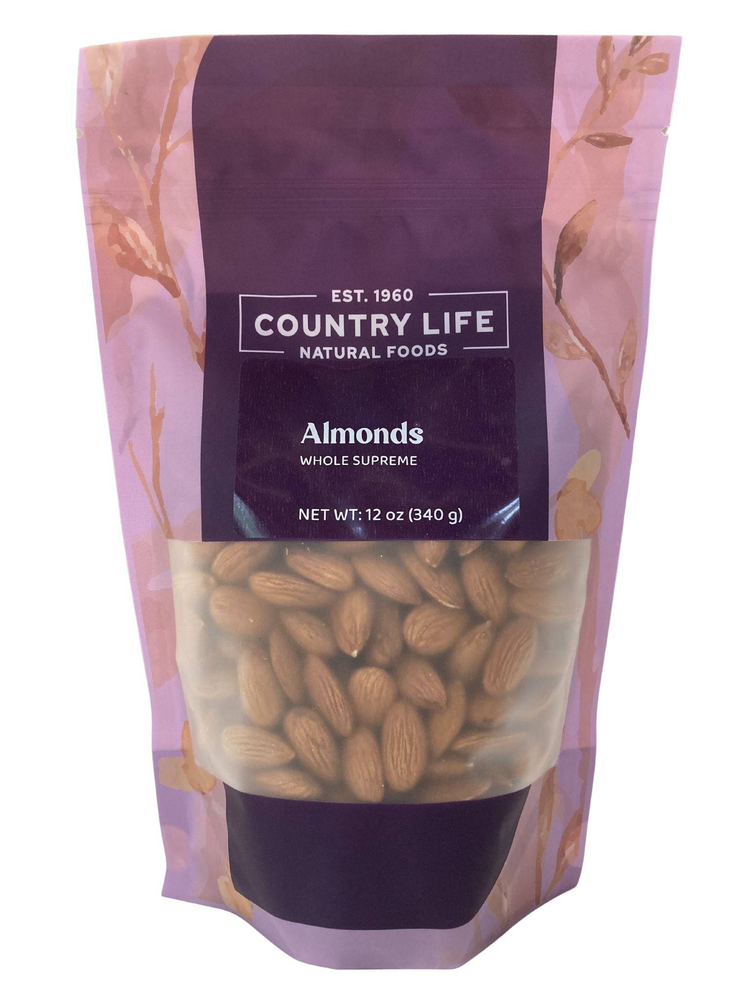 Almonds, Whole, Nuts - Country Life Natural Foods