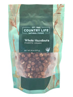 Hazelnuts, Whole, Organic, Nuts - Country Life Natural Foods