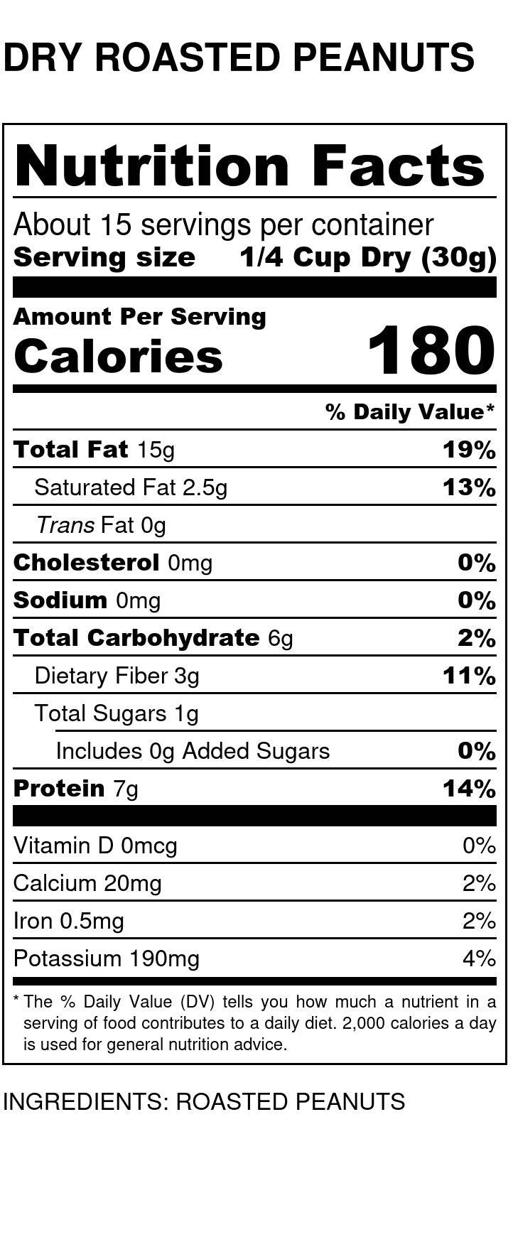 Peanuts, 1/2s Dry Roasted, No Salt, Organic, Nuts - Country Life Natural Foods